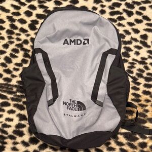 The North Face Flexvent Stalwart Backpack NWOT AMD Black Gray Backpack